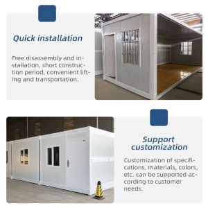 Customized Color Mini 20ft Container House for Office Workshop Warehouse