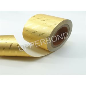 China Gold Aluminum Foil Paper Tobacco Paper With Metallic Gloss on sale
