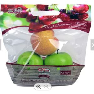 Storage Fruit Plastic Grape Bags Ziplock Customized Heavy Duty