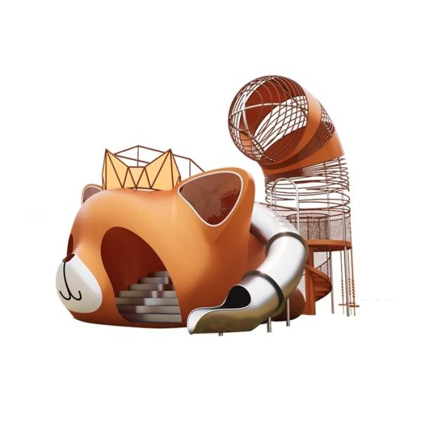 Stainless Steel Red Panda Style Outdoor Amusement Facilities for Park Square Fun