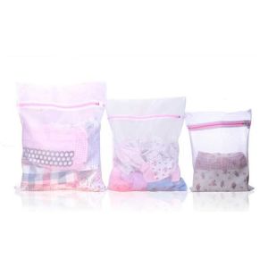 ISO9001 60x60CM Durable Zipper Mesh Laundry Bag