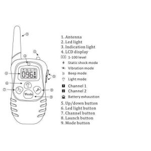 LED Display Remote Dog Training System