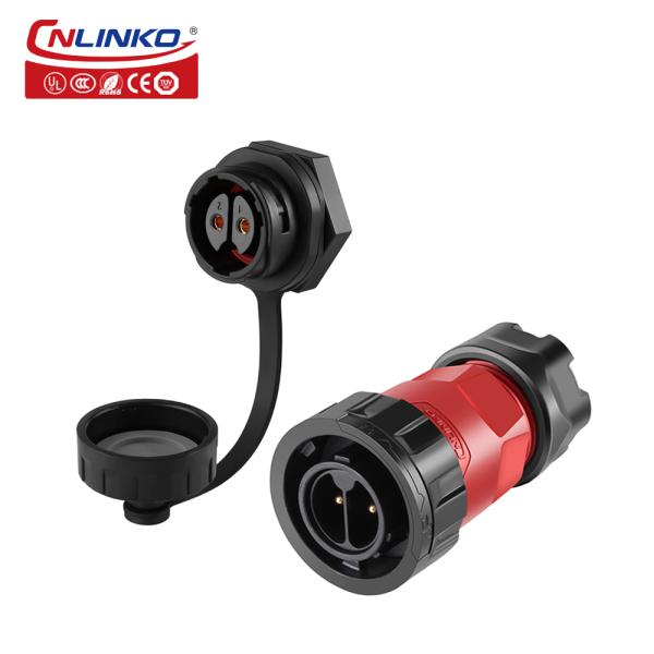 CNLINKO YM20 Plastic Waterproof Connector 1/4 Bayonet Power Connector 2pin