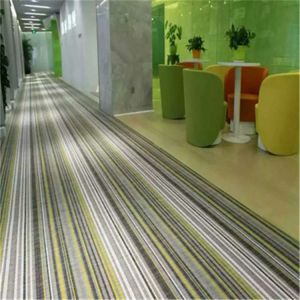 Square 60*60cm Pvc Vinyl Flooring Sheet Yellow Color Easy Install