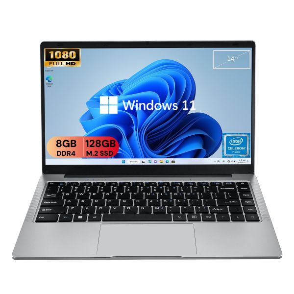 14 Inch Windows 11 Laptop with Intel N4500 1920x1080 Resolution and WiFi 802