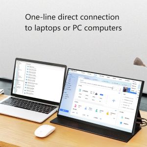 16-inch 2.5K IPS Portable Display: Slim Bezel Metal Chassis & Featherweight