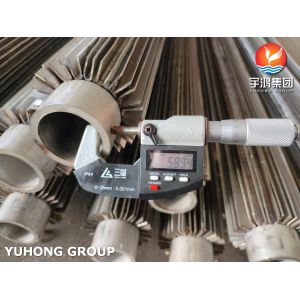 Welded Longitudinal Finned Tubes ASTM A312 TP316L For Oil Refining Projects