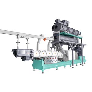 Double Screw Floating Fish Feed Pellet Making Machine 8-12t/h Capacity Fish Feed Pellet Mill