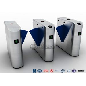 RS485 Retractable Acrylic Flap Half Height Turnstiles For Pedestrian Access