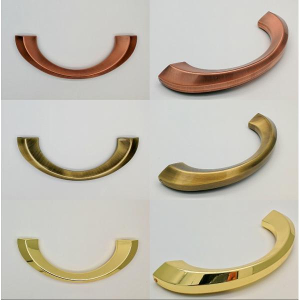 Antique Copper Plated Half-Moon Metal Coffin Handle Hardware Wholesale ZH004AC