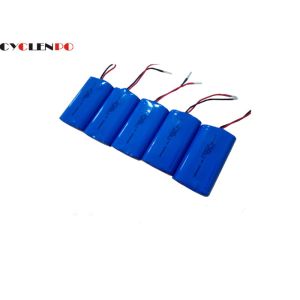 Blue 18650 7.4v Rechargeable Lithium Ion Battery Pack 2000mah For Digital