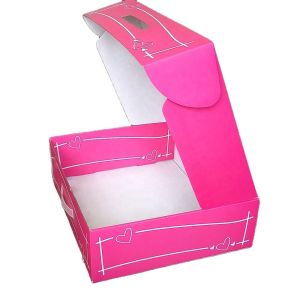 Recyclable Corrugated Paper Box Custom Cosmetic Packaging Boxes With plastic