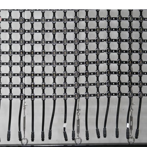 Quality Outdoor LED Glass Screen Mesh IP67 P50 LED Wall Display Panel 30W wholesale