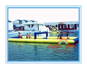 Quality 0.9mm PVC Tarpaulin Fabric Inflatable volleyball playground (CY-M2733) wholesale
