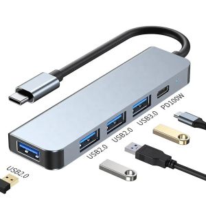 9-In-1 USB C Type C Adapter Hub with 100W PD Charging and USB3.0 3*USB2.0 Output
