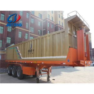 10 Leaf Spring Dump Semi Trailer for 50CBM / 60 TONS Coal Transportation and