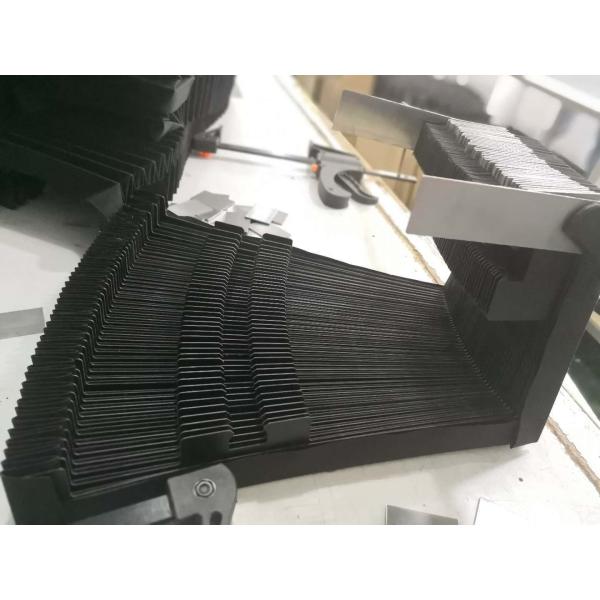 high quality bellows protect cover made by fiber cloth and PVC for fixed double