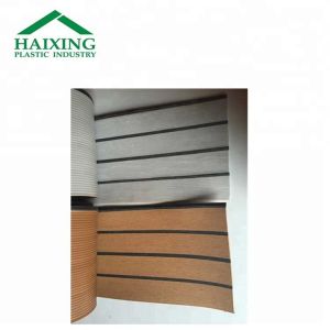 Outdoor Soft PVC Synthetic Teck Deck for Boat/Yacht Decking in Carton Box
