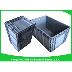 Standard Plastic PP Industrial Storage Bins , Reusable Plastic Stacking Boxes