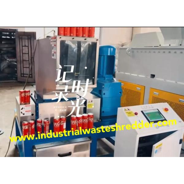 304 Stainless Steel Twin Shaft Shredder for Hollow Bottles ,Multifunctional