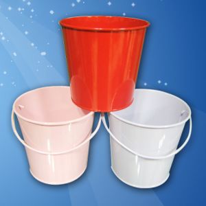 1 Color Small Tin Bucket With Handle 10L Water Storage