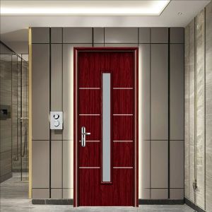 Moistureproof Weather Resistance WPC Hollow Door Hinged Installation Method