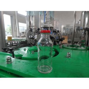 3000 BPH Water Glass Bottle Filling Machine With Twist off Cap , Hot Filling