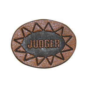 Custom Embossed Leather Eye Patches / self adhesive leather patches