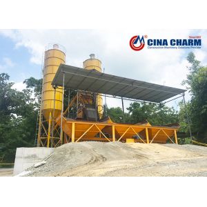 HZS50 ready mixed concrete batching plant fixed type concrete mixing plant