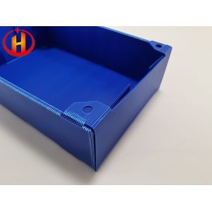 Reusable Blue Plastic Corrugated Totes Collapsible