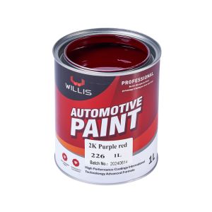 Purple Red High Gloss Quick Drying 2K Solid Paint and Acrylic Primer Paint for