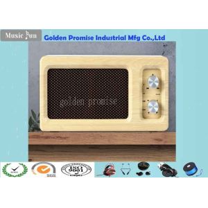 8W*2 Dual Horn Walnut Wood Grain Bluetooth Speaker With Full Frequency