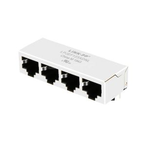 Cheap Tab Down Without LED 1X4 Port RJ45 Connector without Integrated Magnetics for sale