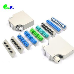 Din Rail FTTX Fiber Terminal Box 6 Port SC Duplex Optical Junction Box