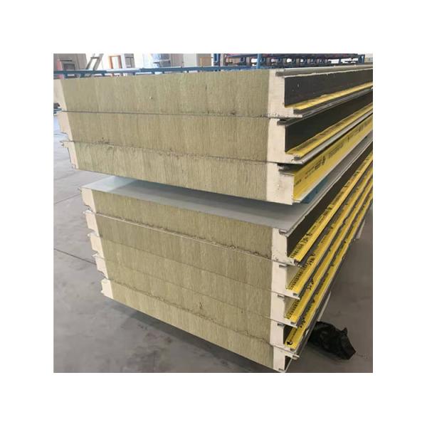 Quality Warehouse Workshop Rockwool Sandwich Panel Polyurethane Insulated ODM wholesale