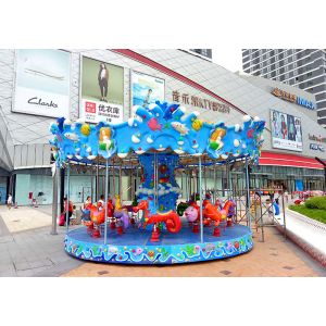 Double-deck carousel amusement machine with novel appearance 28 seats FRP Power