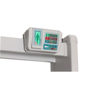 Two In One Walk Through Metal Detector Human Body Temperature Measuring Scanner