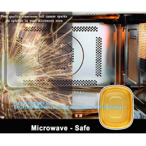 50 Oz Oval Aluminum Foil Pans With Snap-On Lids Take Out Pan With Clear PET Dome