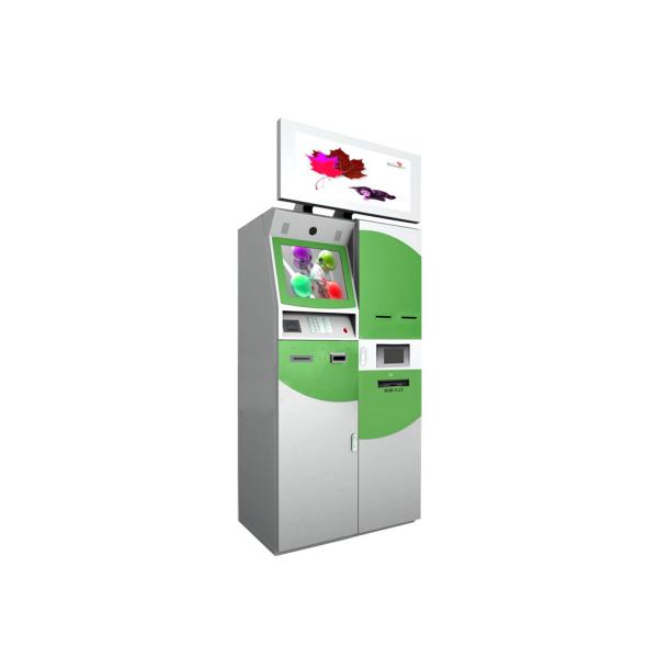 Quality Rf Fingerprint Scanner Multimedia Kiosk With 32 Inches Advertising Screen For Foreign Currency Exchange wholesale