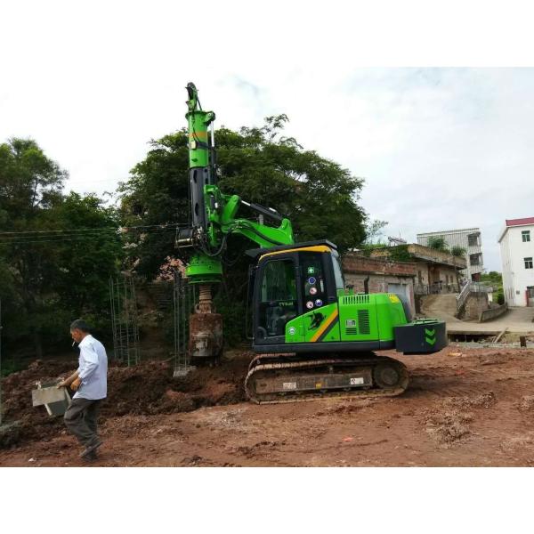 Small Hydraulic Rotary Piling Rig With Speed Rotation 7~40 rpm KR40A Max.