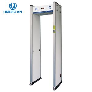 LED Display Walk Through Metal Detector Door Infrared Temp Checking 4-8KHZ