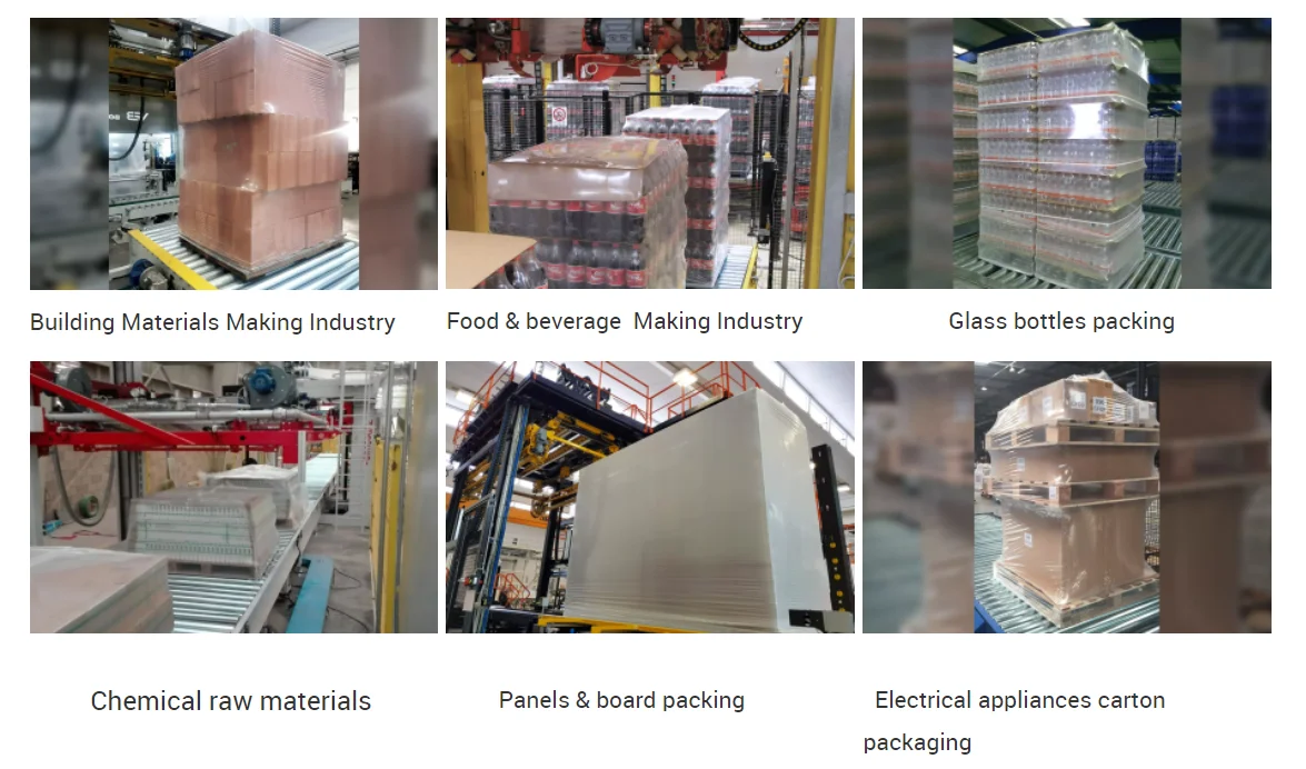 Automatic Food Packing Machinery Packaging Equipment Glass Bottles Cold Stretch Packaging System