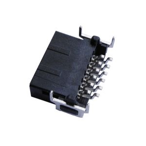 Gold Plated SMT Board To Board Connector 1.27mm Dual Row Horizontal Mount