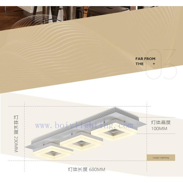 Acrylic Ceiling Lamp LED Lighting White Black 27W 680*230*100MM