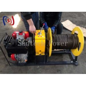 Heavy-Duty 5T Capacity Cable Pulling Winch For Underground Overhead Cable