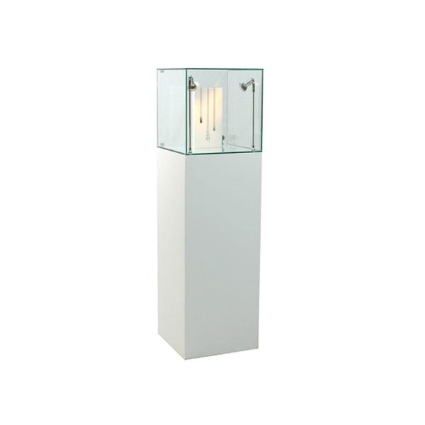 Quality Inexpensive Custom Glass Display Cases Fully Assembled Structure With Locks wholesale