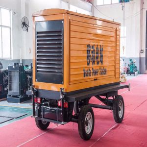 125KVA Weichai Mobile Trailer Rainproof Canopy Diesel Generator Set 100KW Backup