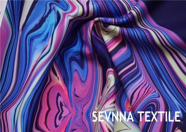 Quality Double Side Printing Poly Spandex Fabric With Double Printing Patterns wholesale