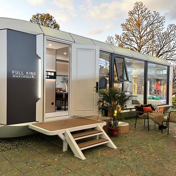 Earthquake Resistance Grade 8 and Aluminum Material Movable Capsule Dwelling for