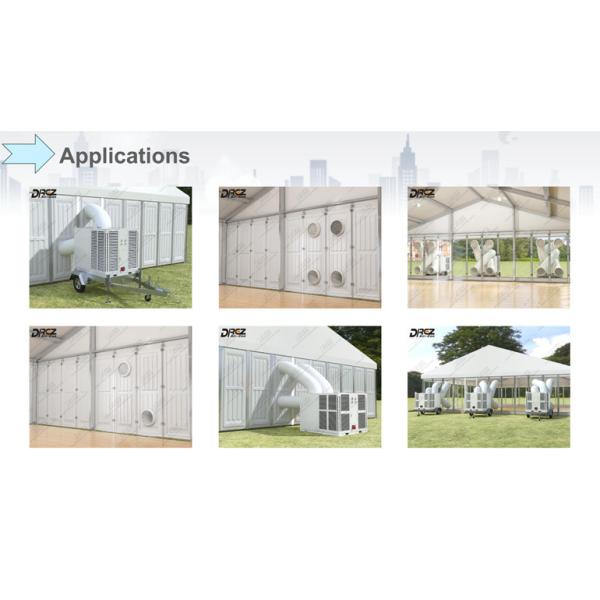 Mobile 10HP Trailer Mounted Tent Aircon 8 Ton For Outdoor Event Rentals